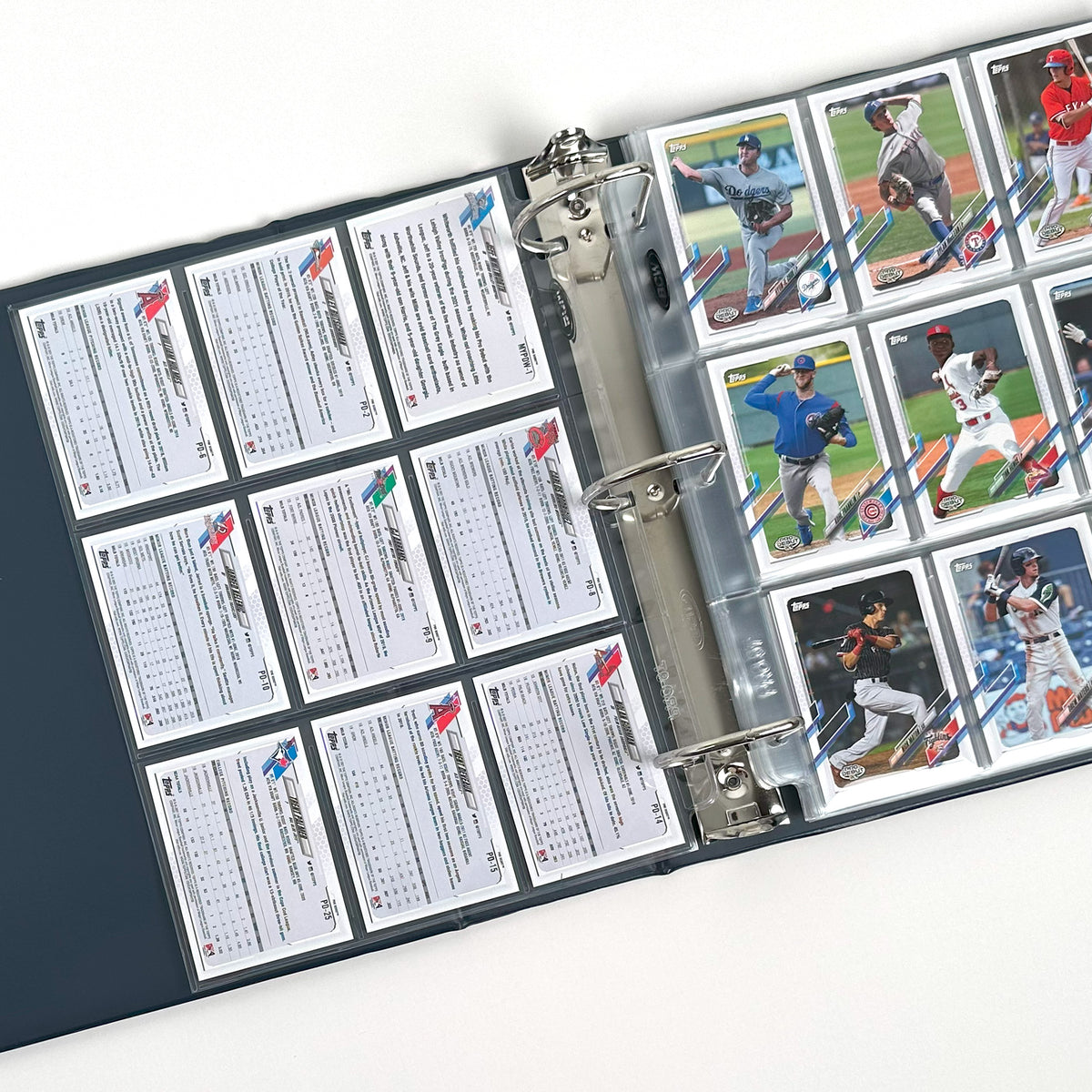 BCW 3 In. Album - Baseball - Blue – front product view