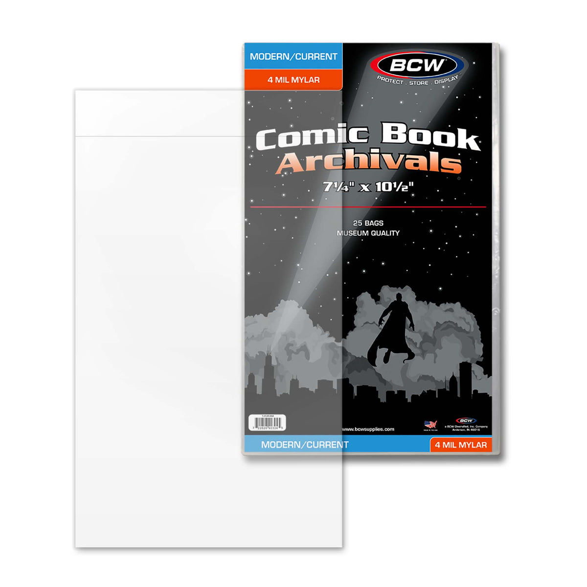 BCW Current/Modern Comic Mylar Archivals - 4 Mil – front product view