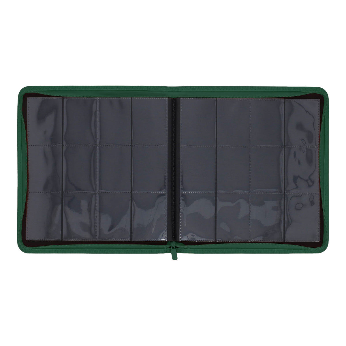 BCW Z-Folio 12-Pocket Lx Album - Green – open view