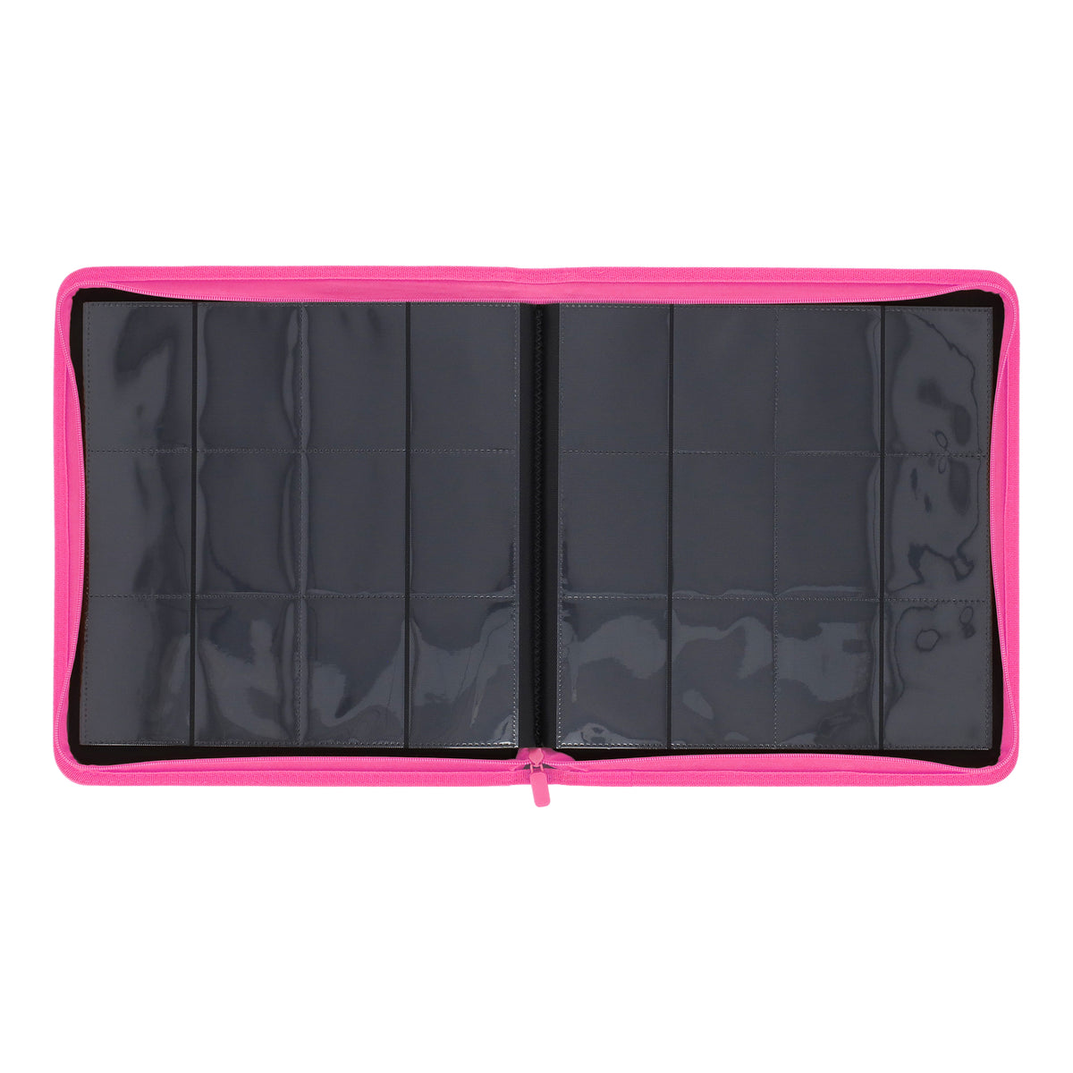 BCW Z-Folio 12-Pocket Lx Album - Pink – open view