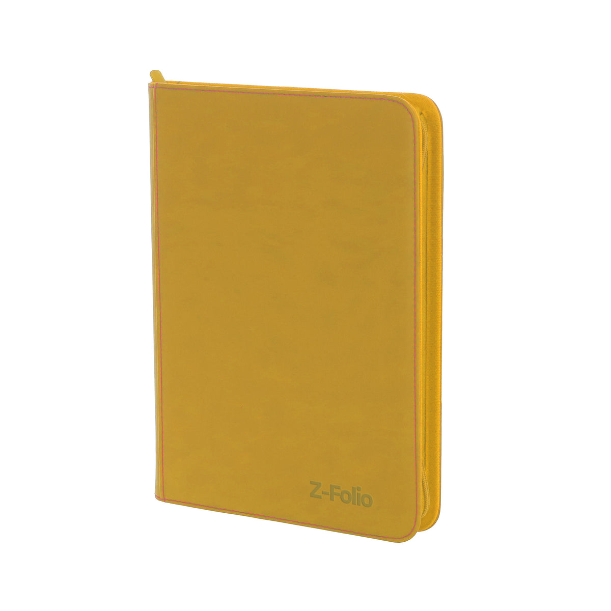 BCW Z-Folio 9-Pocket Album - Yellow – angled view