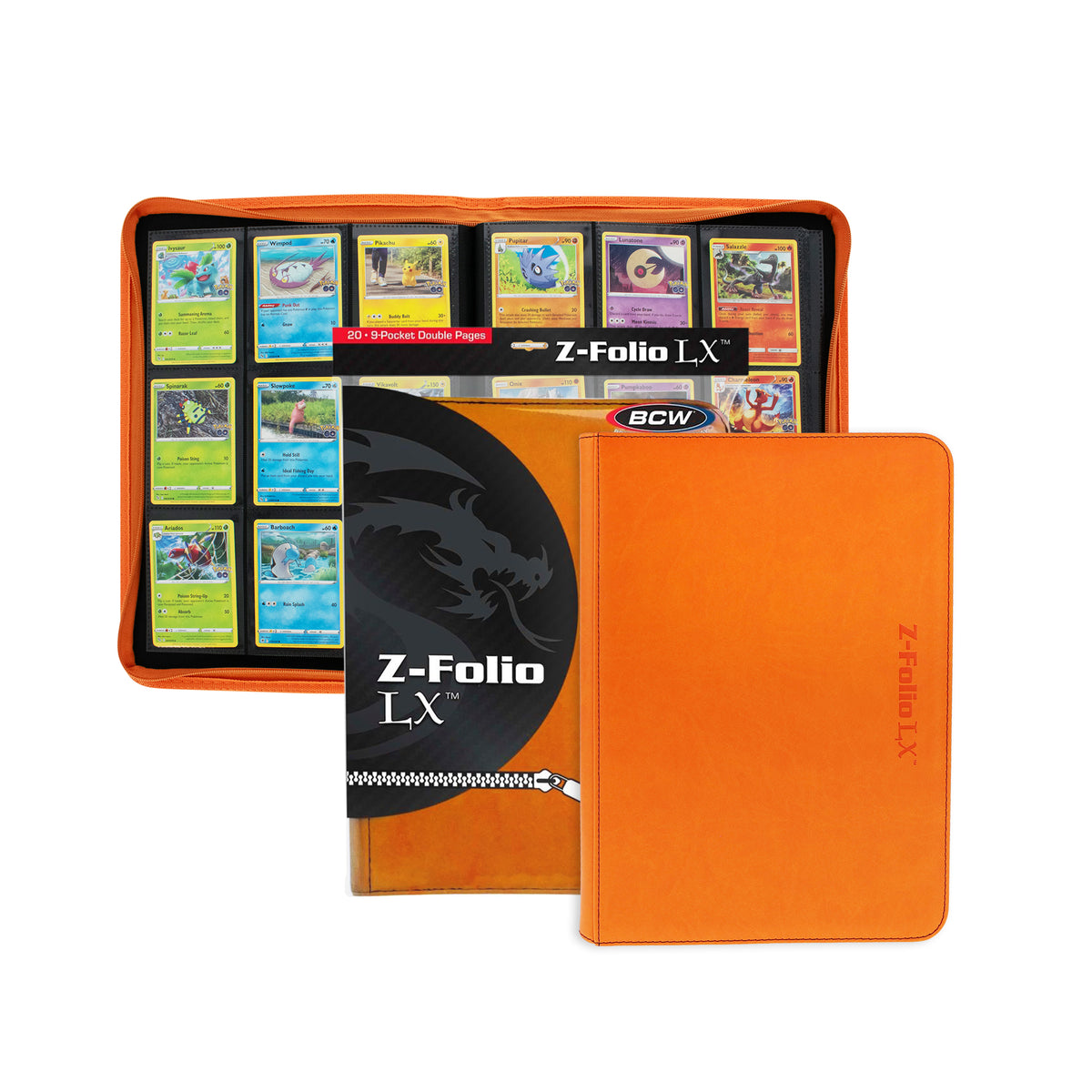 BCW Z-Folio 9-Pocket Album - Orange – front product view