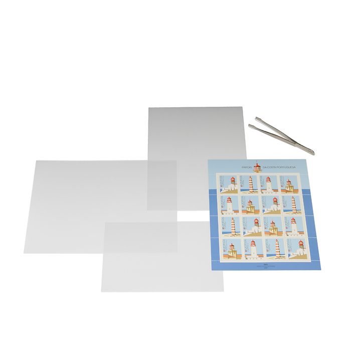 HAWID BLOCK MOUNT 148 X 210MM-CLEAR DOUBLE SEAL (PK10)