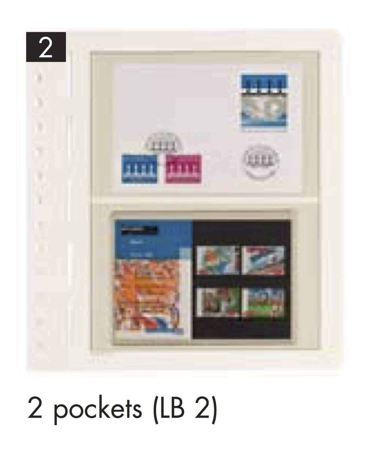 LIGHTHOUSE LB-Blank sheets, 2-way division, 190x124mm (pack of 10)