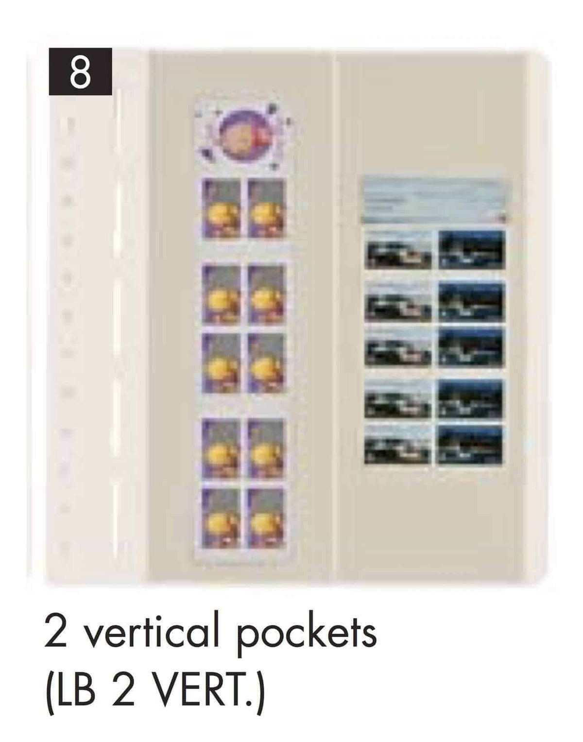 LIGHTHOUSE LB-Blank sheets, 2-way division, 100x293mm (pack of 10)