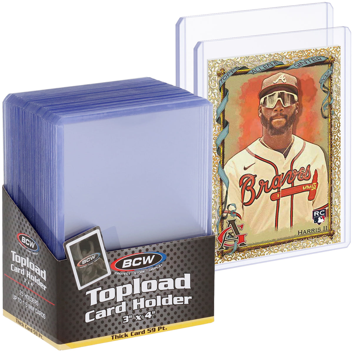 BCW 59 Pt Rigid Trading Card Protector – front product view