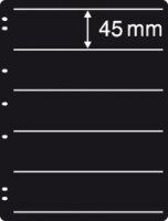 Hagner Double Sided Black Stocksheets - 5 Strips (Pack 10)