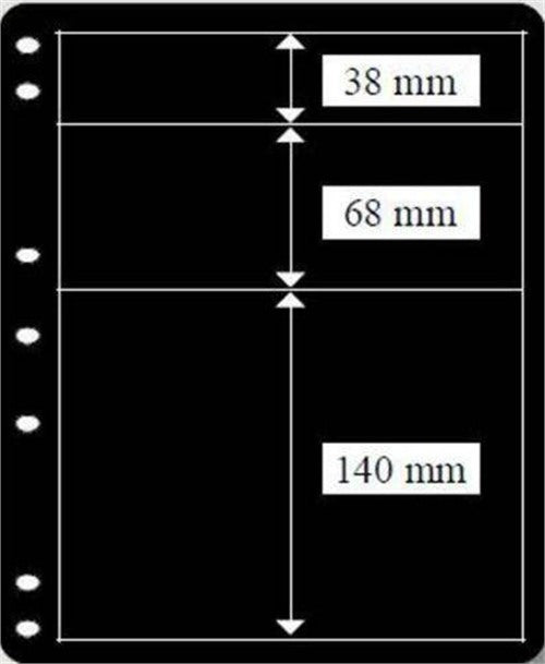Hagner First Day Cover Double Sided Sheet - Black (Pack 10) – product image 1
