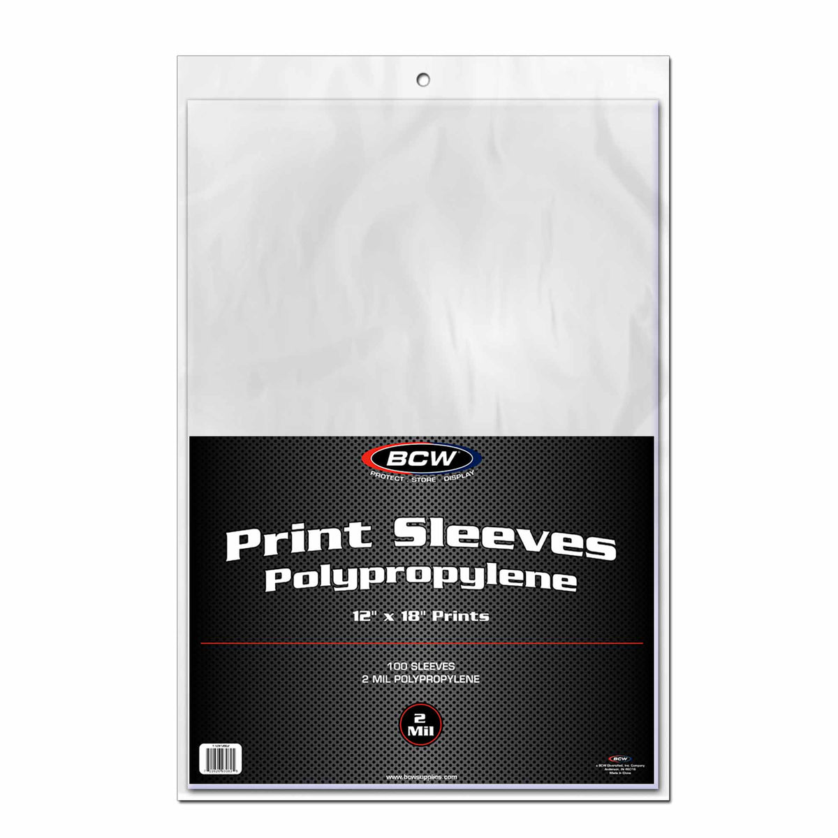 BCW 12 x 18 Photo Print Sleeves – front product view