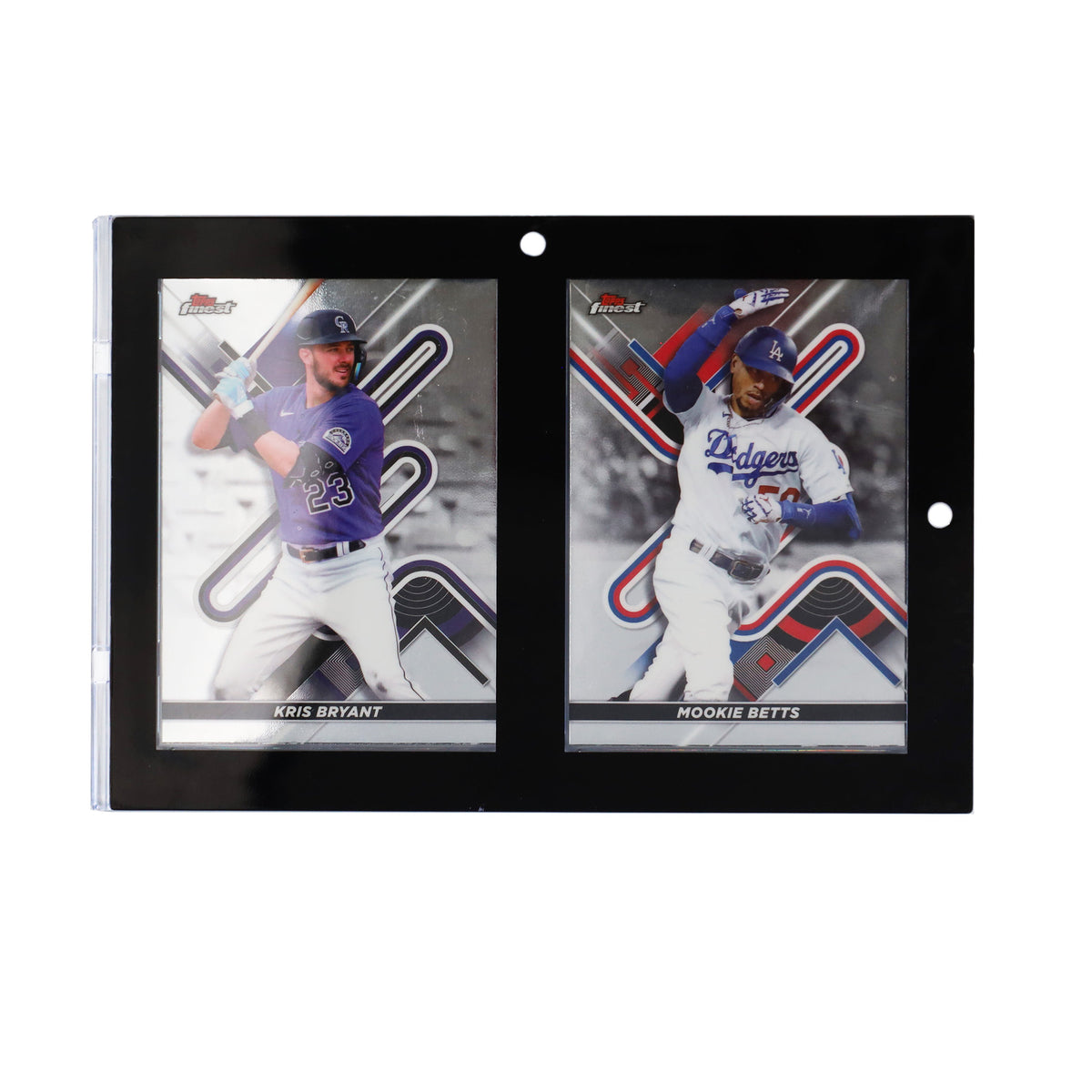 BCW Magnetic 2-Card Holder - 35pt. Black Border – front product view