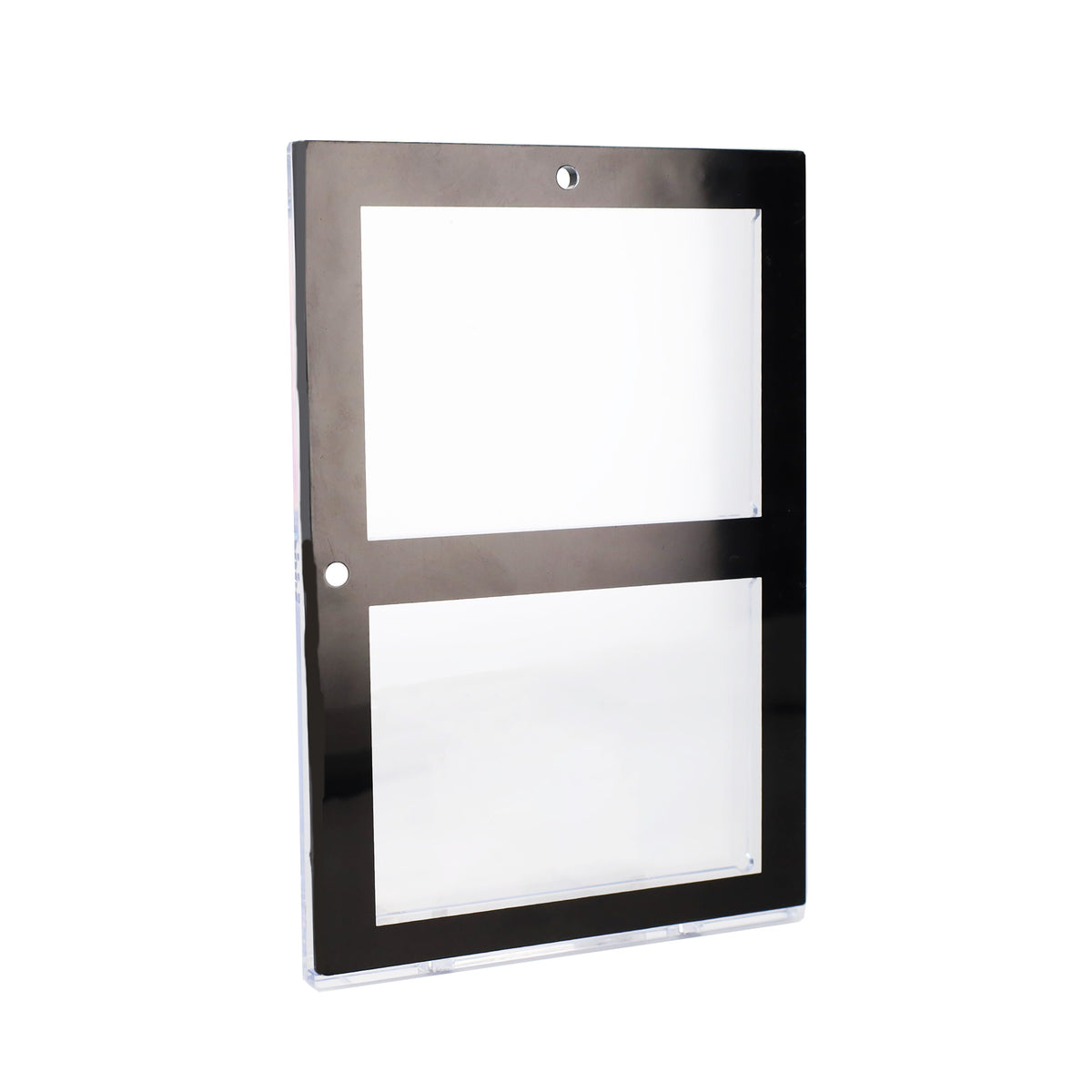 BCW Magnetic 2-Card Holder - 35pt. Black Border – angled view