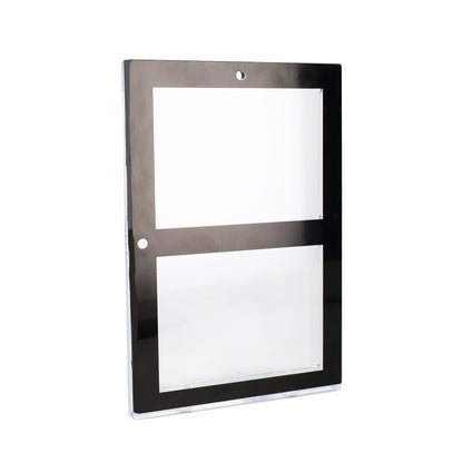 BCW Magnetic 2-Card Holder - 35pt. Black Border – angled view