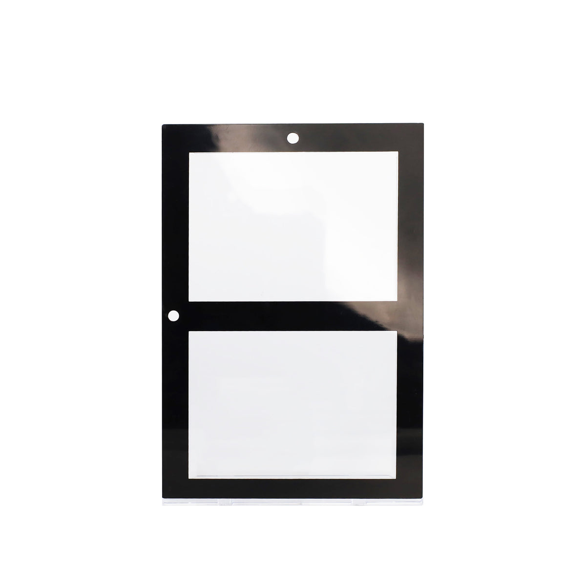 BCW Magnetic 2-Card Holder - 35pt. Black Border – front product view