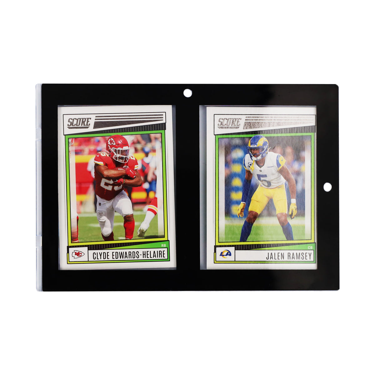 BCW Magnetic 2-Card Holder - 35pt. Black Border – front product view