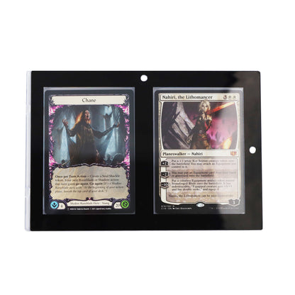 BCW Magnetic 2-Card Holder - 35pt. Black Border – front product view