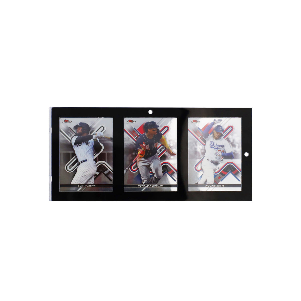 BCW Magnetic 3-Card Holder - 35pt. Black Border – front product view