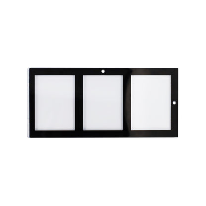 BCW Magnetic 3-Card Holder - 35pt. Black Border – front product view