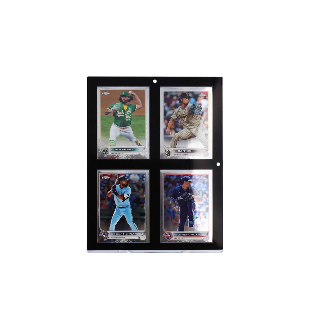 BCW Magnetic 4-Card Holder - 35pt. Black Border – front product view