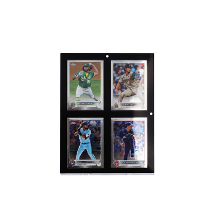 BCW Magnetic 4-Card Holder - 35pt. Black Border – front product view