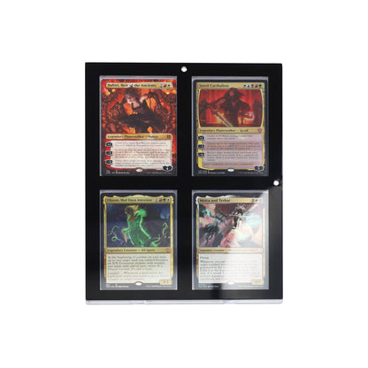 BCW Magnetic 4-Card Holder - 35pt. Black Border – front product view