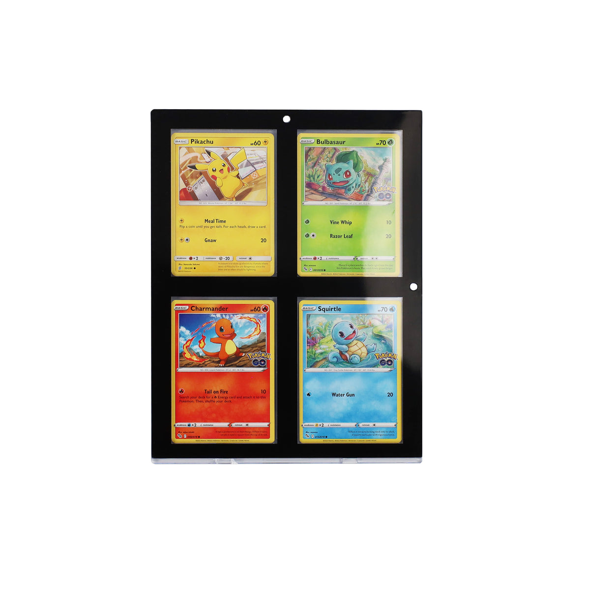 BCW Magnetic 4-Card Holder - 35pt. Black Border – front product view