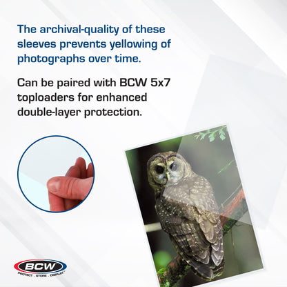 BCW product image — SKU 1-5X7SLV — 1-5X7SLV_Info 3.jpg
