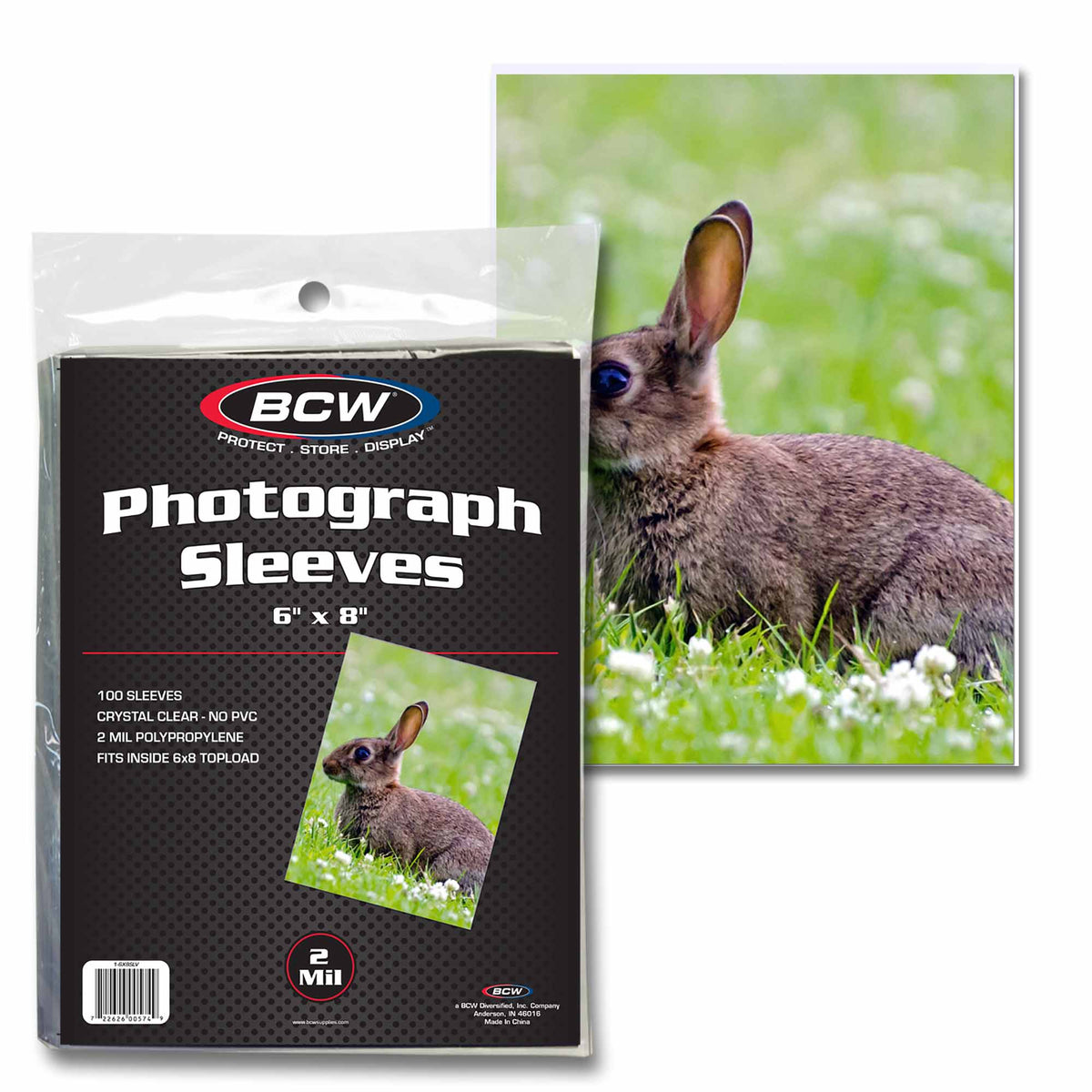 BCW 6 x 8 Photo Sleeves – front product view
