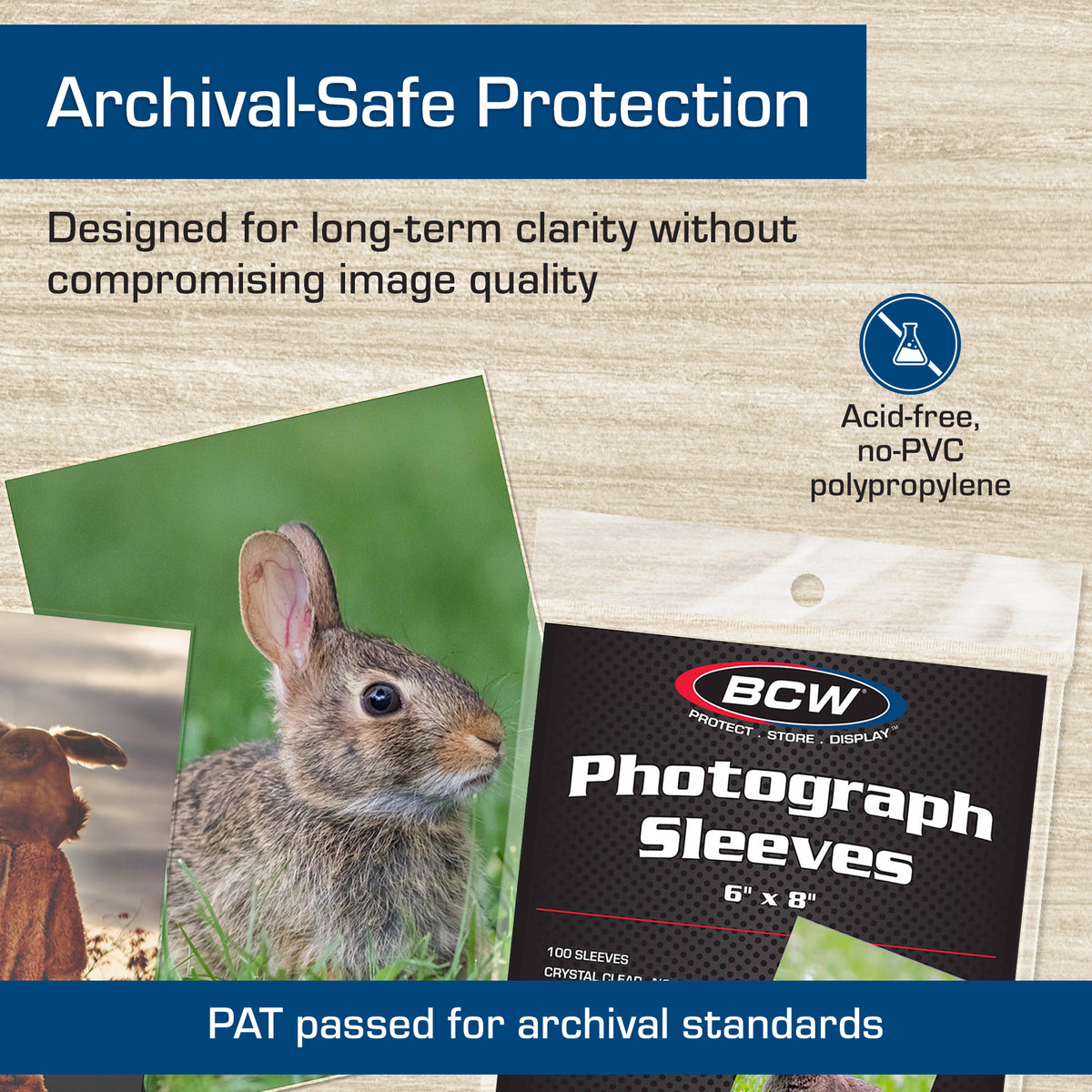 BCW 6 x 8 Photo Sleeves – dimensions and specifications
