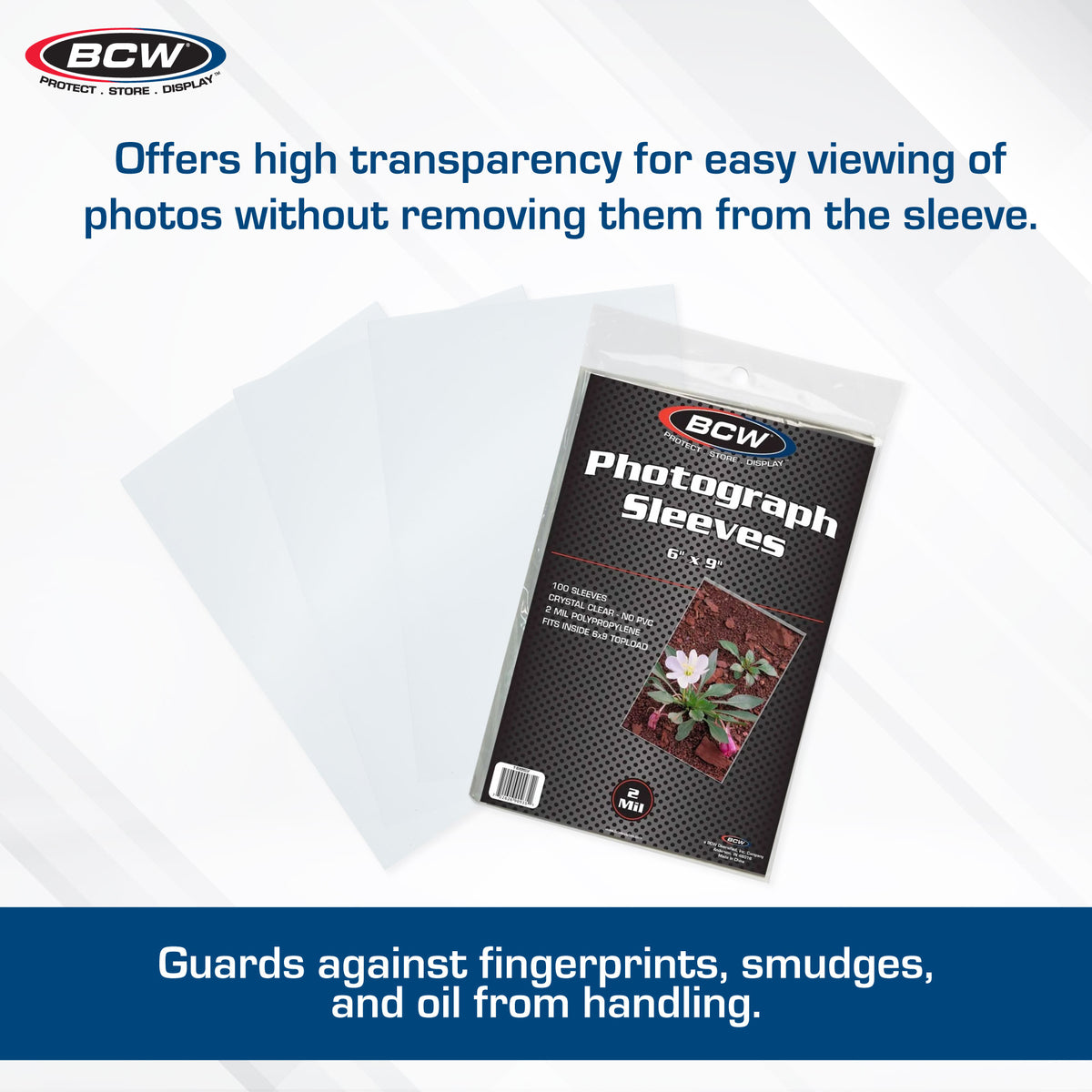 BCW 6 x 9 Photo Sleeves – dimensions and specifications