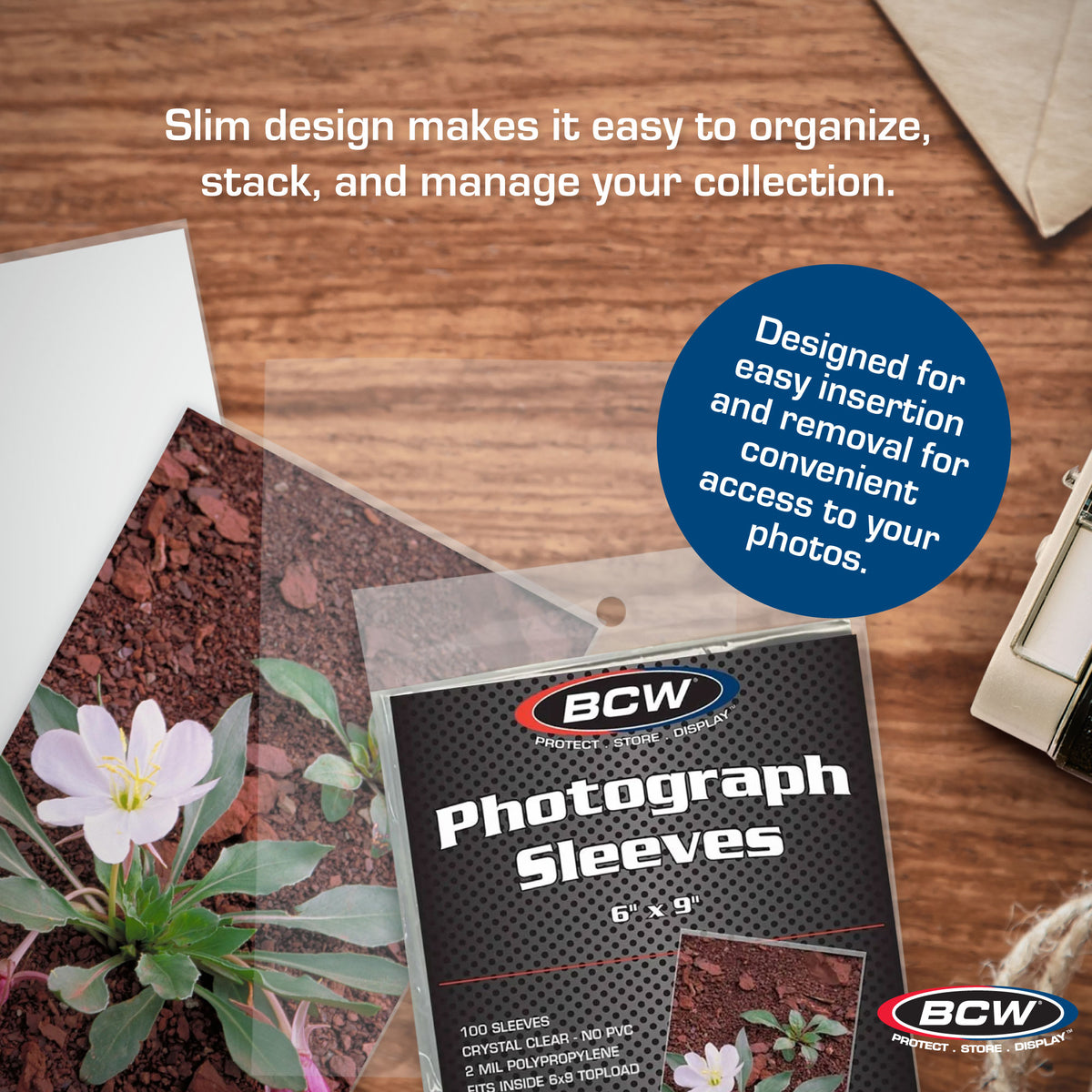 BCW 6 x 9 Photo Sleeves – dimensions and specifications