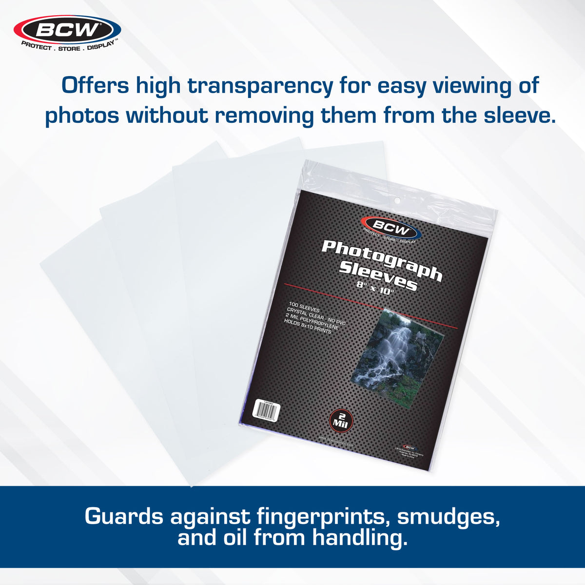 BCW 8 x 10 Photo Sleeves – dimensions and specifications
