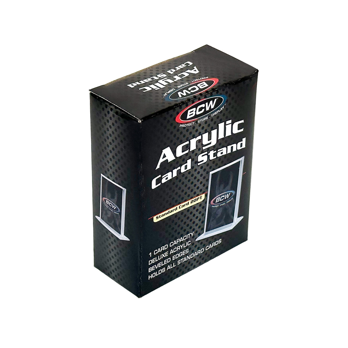 BCW Acrylic Card Stand - Vertical – front product view