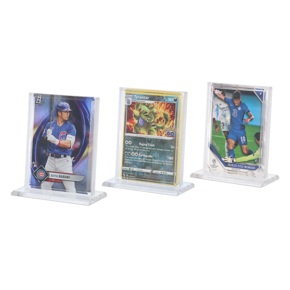 BCW Acrylic Card Stand - Vertical – front product view