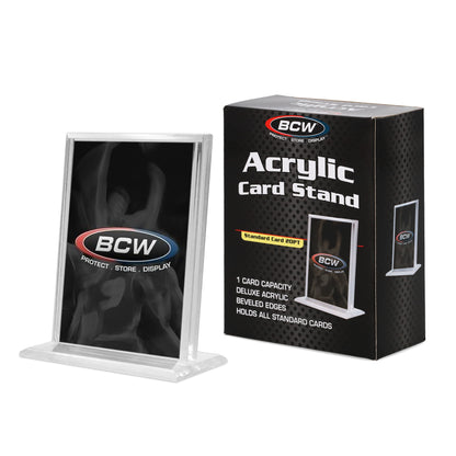 BCW Acrylic Card Stand - Vertical – front product view