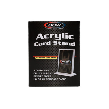 BCW Acrylic Card Stand - Vertical – front product view
