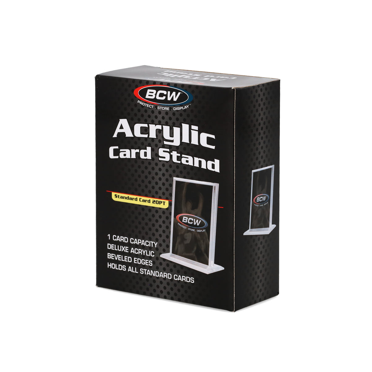 BCW Acrylic Card Stand - Vertical – front product view