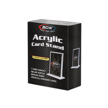 BCW Acrylic Card Stand - Vertical – front product view