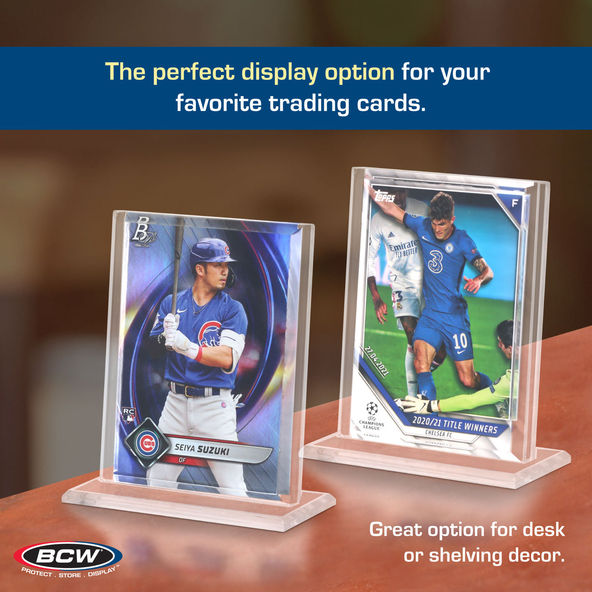 BCW Acrylic Card Stand - Vertical – dimensions and specifications