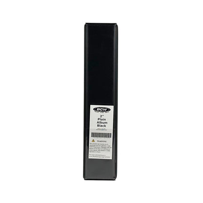 BCW 2 In. Album - Plain - Black – front product view