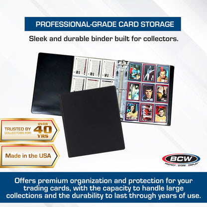 BCW 2 In. Album - Plain - Black – dimensions and specifications