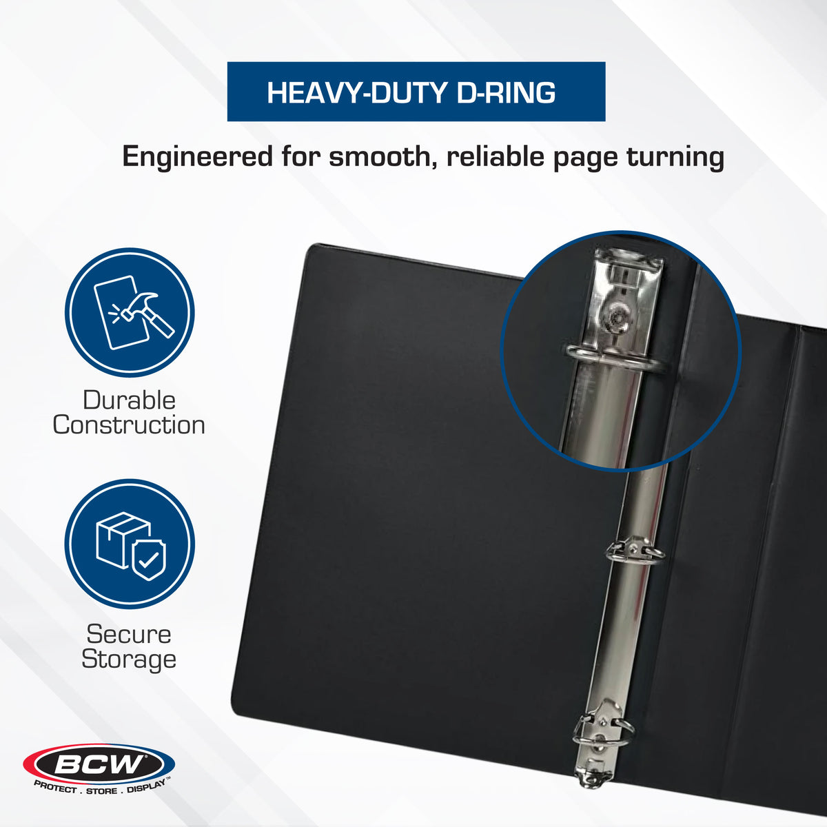 BCW 2 In. Album - Plain - Black – dimensions and specifications