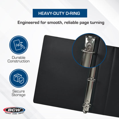 BCW 2 In. Album - Plain - Black – dimensions and specifications