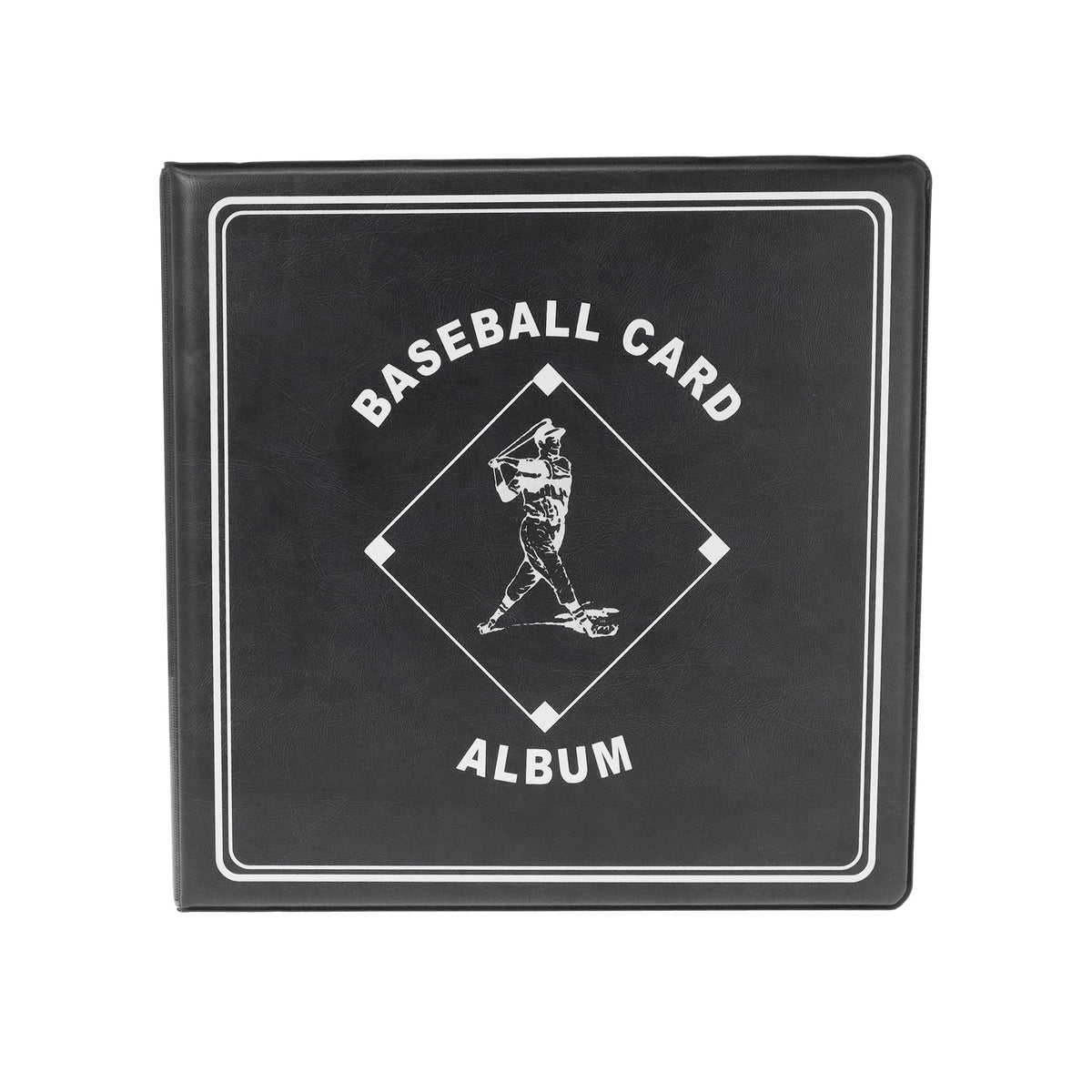 BCW 3 In. Album - Baseball - Black – front product view