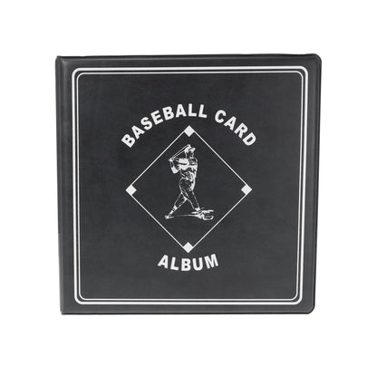 BCW 3 In. Album - Baseball - Black – front product view