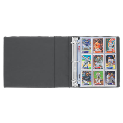 BCW 3 In. Album - Baseball - Black – open view