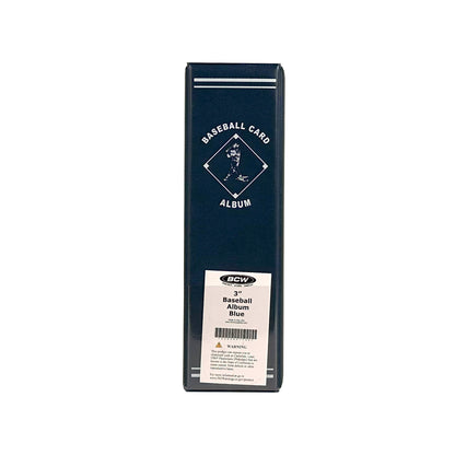BCW 3 In. Album - Baseball - Blue – front product view