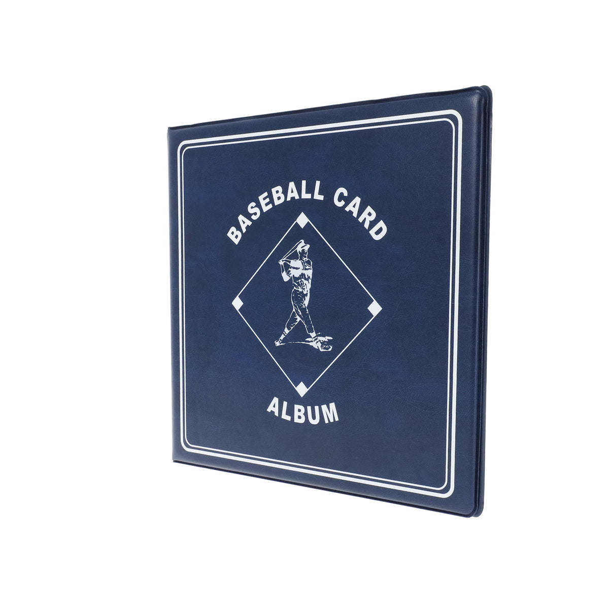 BCW 3 In. Album - Baseball - Blue – angled view