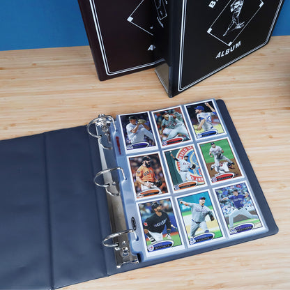 BCW 3 In. Album - Baseball - Blue – in-use view