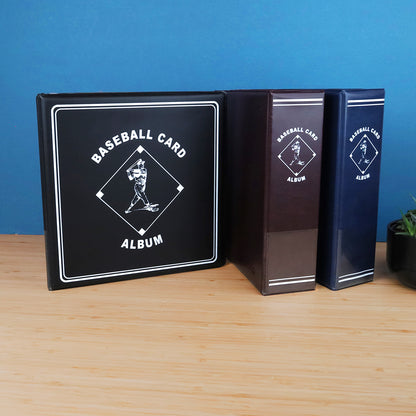 BCW 3 In. Album - Baseball - Black – in-use view