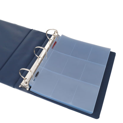 BCW 3 In. Album - Baseball - Blue – angled view